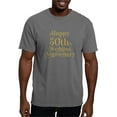 thumbnail image 1 of CafePress - 50Th Wedding Anniversary Gold Retro Typography T Shirt - Mens Comfort Colors Shirt, 1 of 5