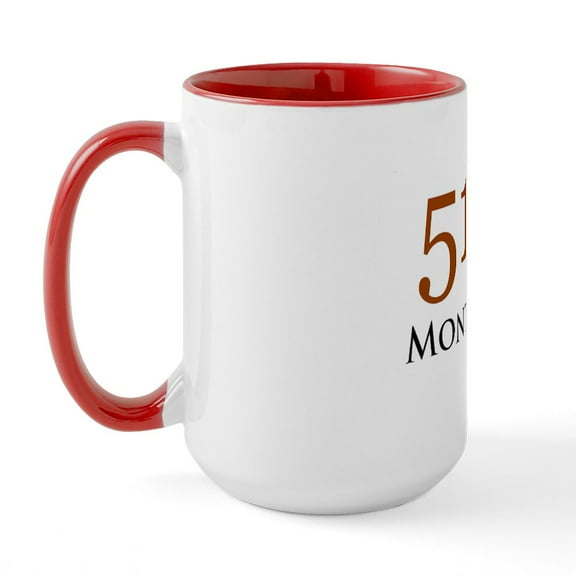 CafePress - 514 Area Codes Base Large Mug - 15 oz Ceramic Large White Novelty Mug