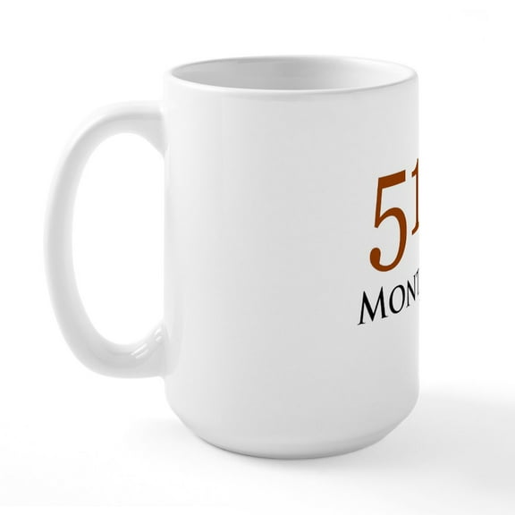 CafePress - 514 Area Codes Base Large Mug - 15 oz Ceramic Large White Novelty Mug