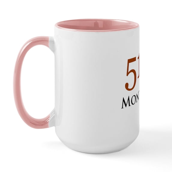 CafePress - 514 Area Codes Base Large Mug - 15 oz Ceramic Large White Novelty Mug