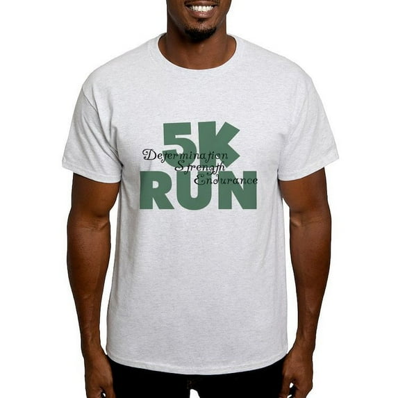 CafePress - 5K Run Teal Green Light T Shirt - Light T-Shirt - CP