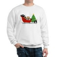 thumbnail image 1 of CafePress - 6 Kitty Cat, Sleigh Christmas Tree Sweatshirt - Crew Neck Sweatshirt, 1 of 4