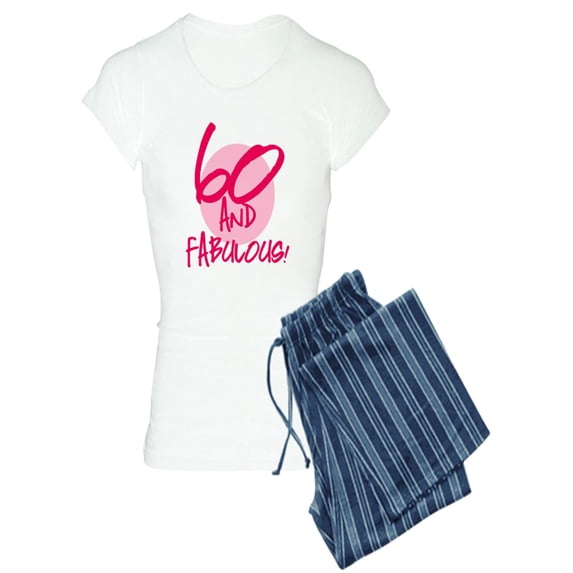 CafePress - 60 And Fabulous - Women's Light Pajamas