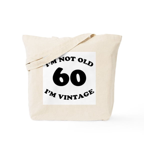 CafePress - 60Th Funny Birthday Tote Bag - Unisex Canvas Tote Bag, Beige, 1-Piece