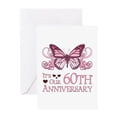 thumbnail image 1 of CafePress - 60Th Wedding Aniversary (Butterfly) - Greeting Card, Blank Inside Matte, 1 of 4