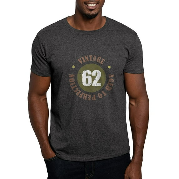 CafePress - 62Nd Vintage Birthday Dark T Shirt - Men's Classic Graphic Cotton T-Shirt