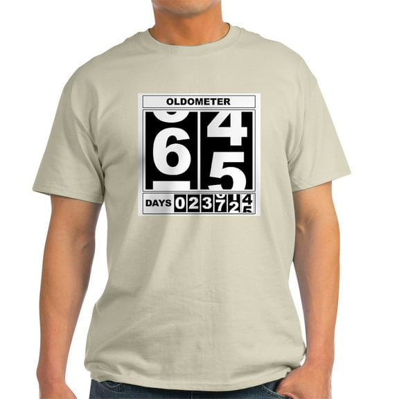 CafePress - 65Th Birthday Oldometer Light T Shirt - Men's Classic Graphic T-Shirt