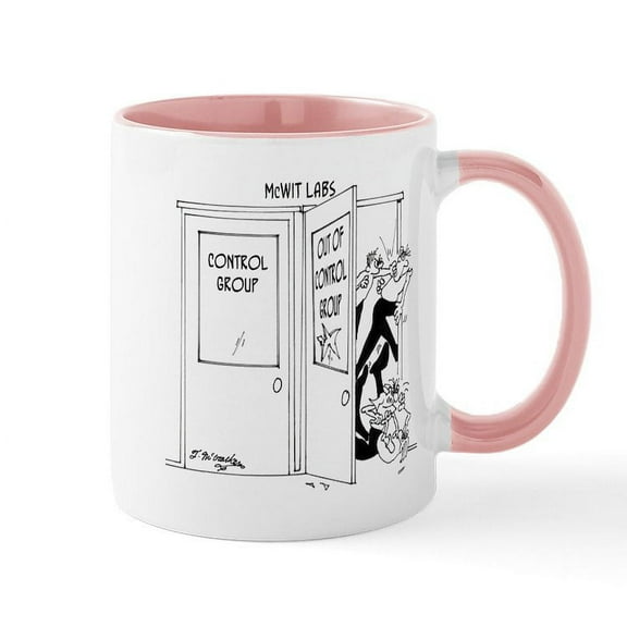 CafePress - 6727_Science_Cartoon Ceramic Mug - 11 oz Ceramic Mug - Novelty Coffee Tea Cup