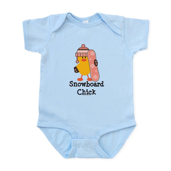 CafePress - 7 Snowboardchick - Baby Light Bodysuit, Size Newborn - 24 Months