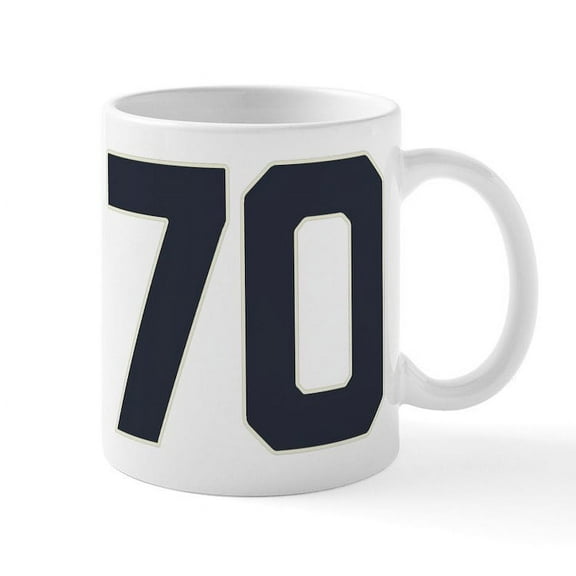 CafePress - 70 70Th Birthday 70 Years Old Mug - 11 oz Ceramic Mug - Novelty Coffee Tea Cup