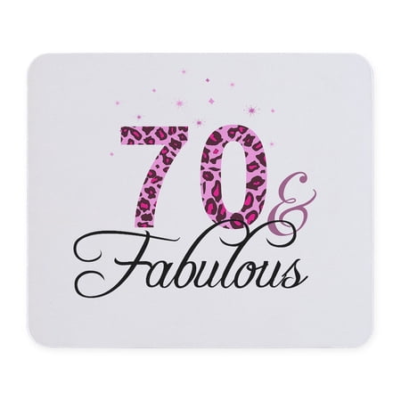 CafePress - 70 And Fabulous Mousepad - Non-slip Rubber Mousepad, Gaming Mouse Pad