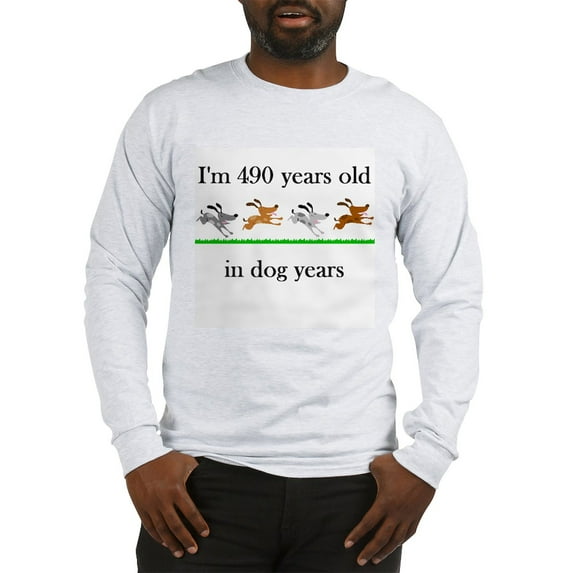 CafePress - 70 Birthday Dog Years 1 Long Sleeve T Shirt - Unisex Cotton Long Sleeve T-Shirt