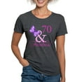 thumbnail image 1 of CafePress - 70 & Fabulous (Plumb) T Shirt - Womens Tri-blend T-Shirt, 1 of 4