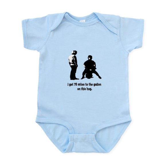 CafePress - 70 Miles Hog Funny Infant Bodysuit - Baby Light Bodysuit, Size Newborn - 24 Months