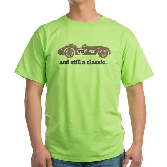 CafePress - 70Th Birthday Classic Car Light T Shirt - Light T-Shirt - CP