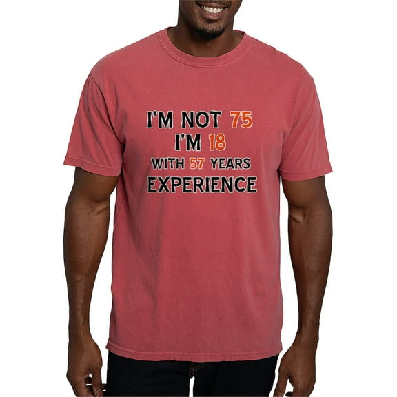 CafePress - 75 Year Old Designs T Shirt - Mens Comfort Colors Shirt