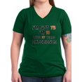 thumbnail image 1 of CafePress - 75 Year Old Designs Women's V Neck Dark T Shirt - Women's V-Neck Dark T-Shirt, 1 of 1