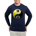 thumbnail image 1 of CafePress - 8 Ball 9 Ball Yin Yang Long Sleeve Dark T Shirt - Long Sleeve Dark T-Shirt, 1 of 4