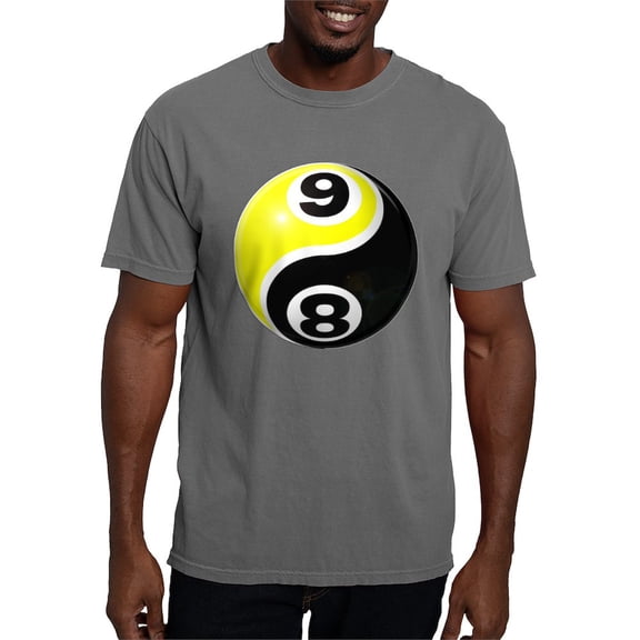 CafePress - 8 Ball 9 Ball Yin Yang T Shirt - Mens Comfort Colors Shirt