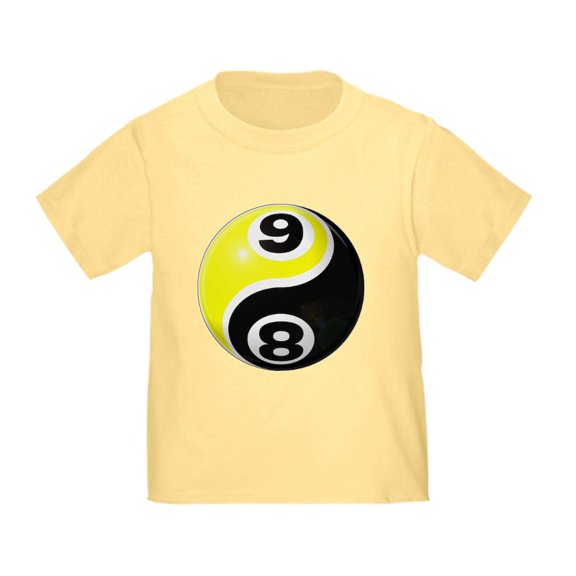 CafePress - 8 Ball 9 Ball Yin Yang Toddler T Shirt - Cute Toddler T-Shirt, 100% Cotton