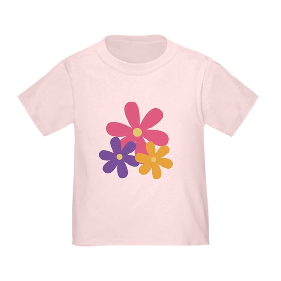 CafePress - 80S Retro Daisy Flowers T Shirt - Cute Toddler T-Shirt, 100% Cotton
