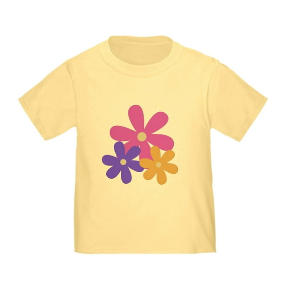 CafePress - 80S Retro Daisy Flowers T Shirt - Cute Toddler T-Shirt, 100% Cotton