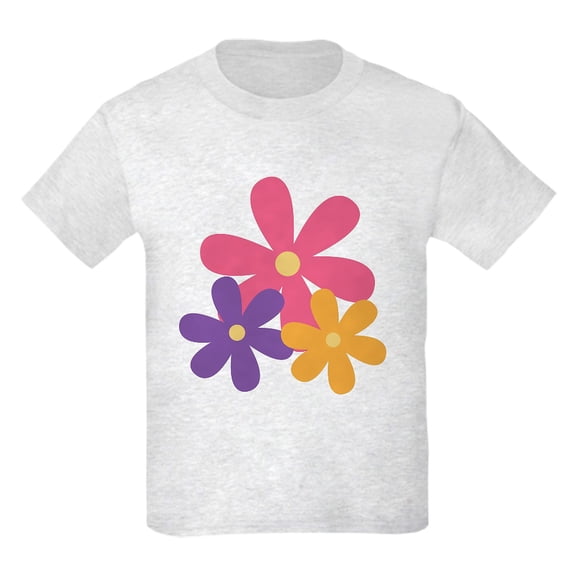 CafePress - 80S Retro Daisy Flowers T Shirt - Light Classic Kids Graphic, Short Sleeve T-Shirt, Sizes XS-XL