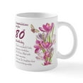 thumbnail image 1 of CafePress - 80Th Birthday Crocus Gift Mug Mugs - 11 oz Ceramic Mug - Novelty Coffee Tea Cup, 1 of 6