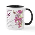 thumbnail image 1 of CafePress - 80Th Birthday Crocus Gift Mug Mugs - 11 oz Ceramic Mug - Novelty Coffee Tea Cup, 1 of 6