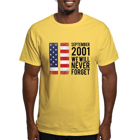 CafePress - 9 11 Remembering White T Shirt - Men's Classic Cotton T-Shirts