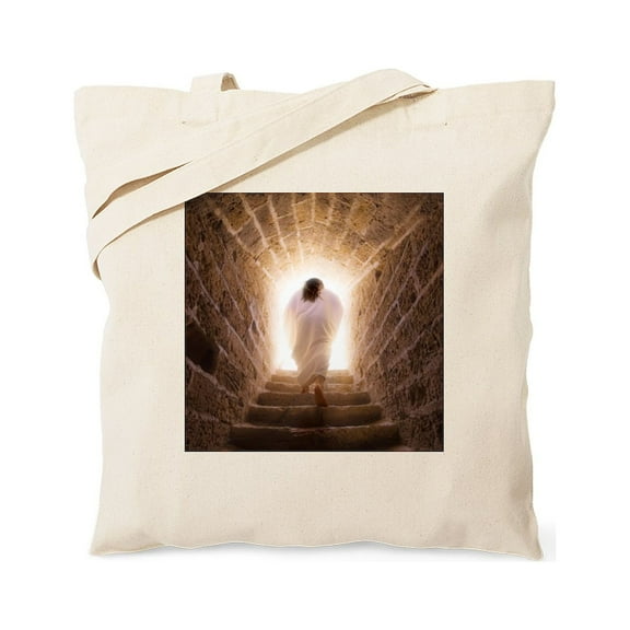 CafePress - 9.25X7.75_Mousepad_Jcresurrect Tote Bag - Unisex Canvas Tote Bag, Beige, 1-Piece