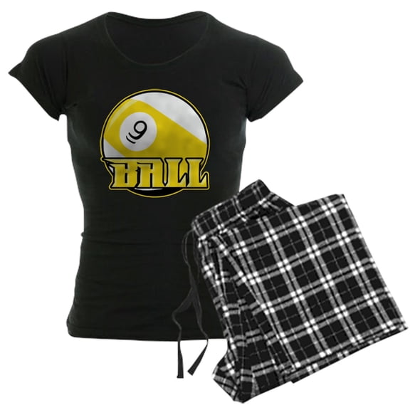 CafePress - 9 Ball Women's Dark Pajamas - Women's Short Sleeve Print T-Shirt and Pants Dark Cotton Pajama Set