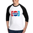 thumbnail image 1 of CafePress - 90S Pepsi Logo - Cotton Baseball Jersey, 3/4 Raglan Sleeve Shirt, 1 of 4