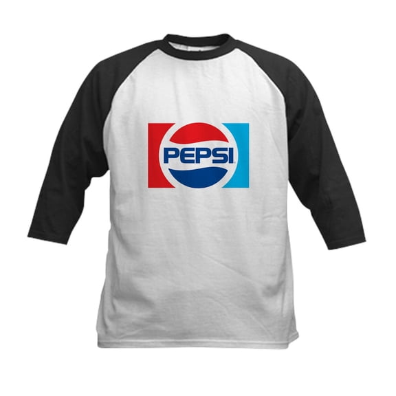 CafePress - 90S Pepsi Logo Kids Baseball T Shirt - Kids Cotton Baseball Jersey, 3/4 Sleeve Shirt