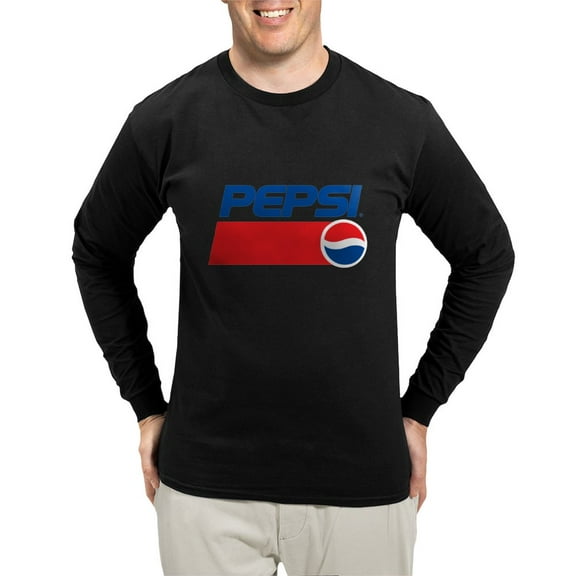 CafePress - 90S Pepsi Logo Men's Long Sleeve T Shirt - Long Sleeve Dark T-Shirt