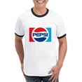 thumbnail image 1 of CafePress - 90S Pepsi Logo Men's Ringer T Shirt - 100% Cotton Ringed T-Shirt, 1 of 4