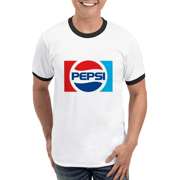 CafePress - 90S Pepsi Logo Men's Ringer T Shirt - 100% Cotton Ringed T-Shirt