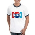 thumbnail image 1 of CafePress - 90S Pepsi Logo Men's Ringer T Shirt - 100% Cotton Ringed T-Shirt, 1 of 4
