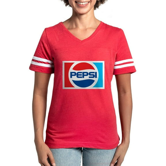 CafePress - 90S Pepsi Logo Women's Football T Shirt - Womens Football Shirt