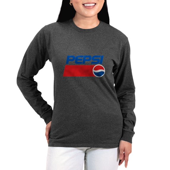 CafePress - 90S Pepsi Logo Women's Long Sleeve T Shirt - Women's Long Sleeve Graphic Tee Casual Fit