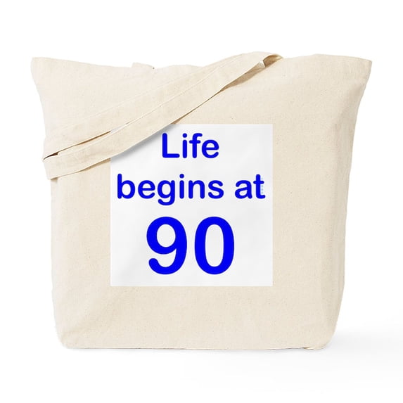 CafePress - 90Th Birthday Tote Bag - Unisex Canvas Tote Bag, Beige, 1-Piece