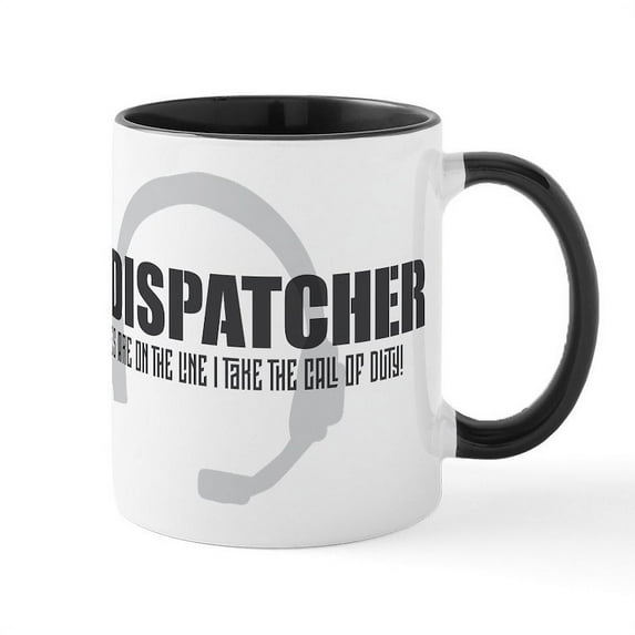 CafePress - 911 Dispatcher - 11 oz Ceramic Mug - Novelty Coffee Tea Cup