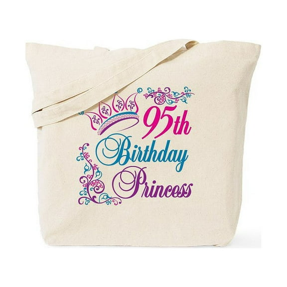 CafePress - 95Th Birthday Princess Tote Bag - Unisex Canvas Tote Bag, Beige, 1-Piece