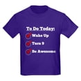 thumbnail image 1 of CafePress - 9Th Birthday Checklist T Shirt - Dark T-Shirt Kids XS-XL, 1 of 4