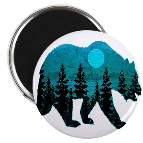 CafePress - A BLUE MOON Magnets - 2.25" Round Magnet, Refrigerator Magnet, Button Magnet Style