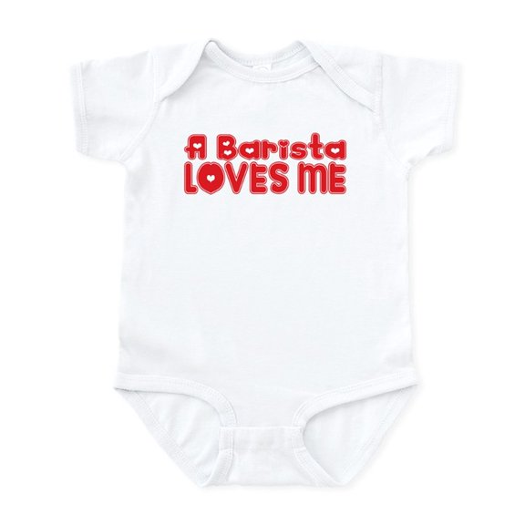 CafePress - A Barista Loves Me Infant Bodysuit - Baby Light Bodysuit, Size Newborn - 24 Months
