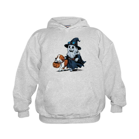 CafePress - A Cartoon Of A Skull With A Top Hat And A Dog - Kids Hooded Sweatshirt, Classic Hoodie