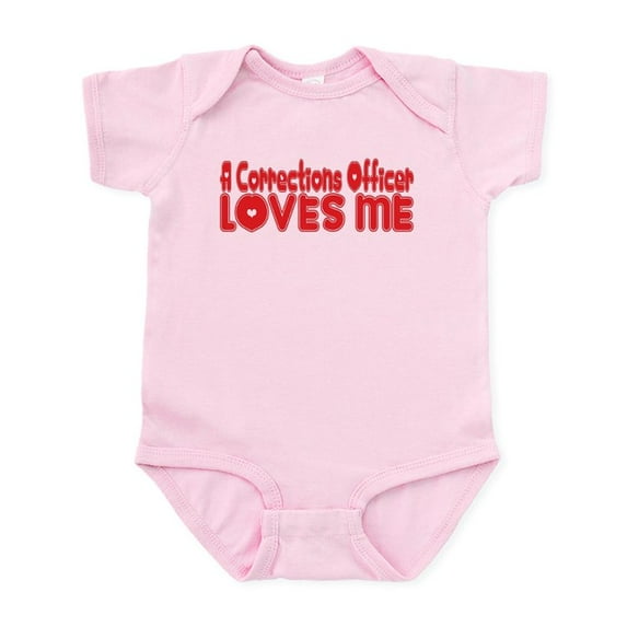 CafePress - A Corrections Officer Loves Me Infant Bodysuit - Baby Light Bodysuit, Size Newborn - 24 Months