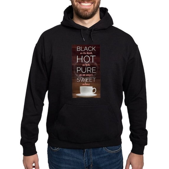 CafePress - A Cup Of Coffee Tells You Hoodie (Dark) - Pullover Hoodie, Classic, Comfortable Hooded Sweatshirt