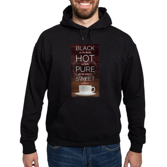CafePress - A Cup Of Coffee Tells You Hoodie (Dark) - Pullover Hoodie, Classic, Comfortable Hooded Sweatshirt